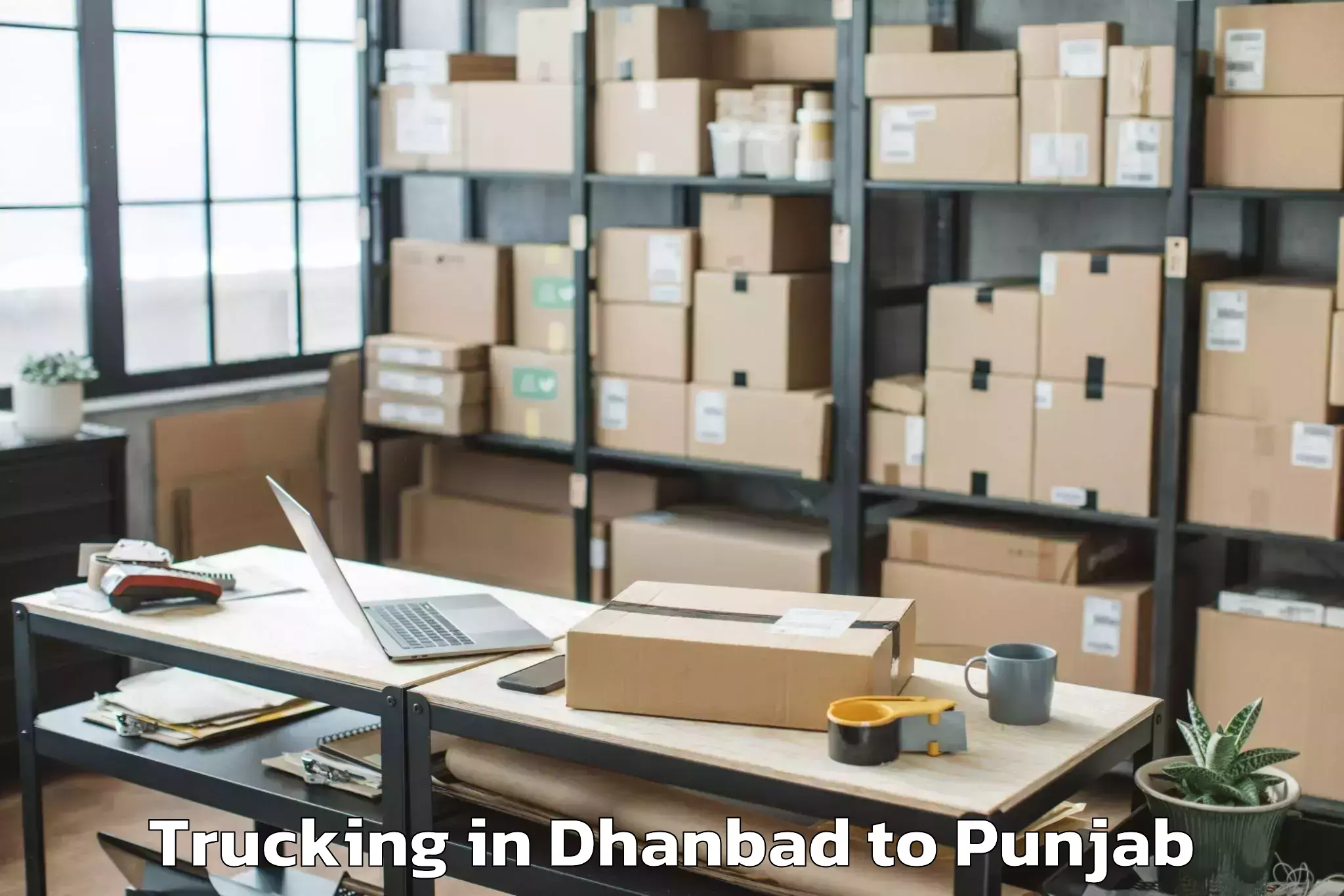 Book Dhanbad to Rahon Trucking Online